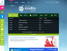 Tablet Screenshot of modlinairport.pl